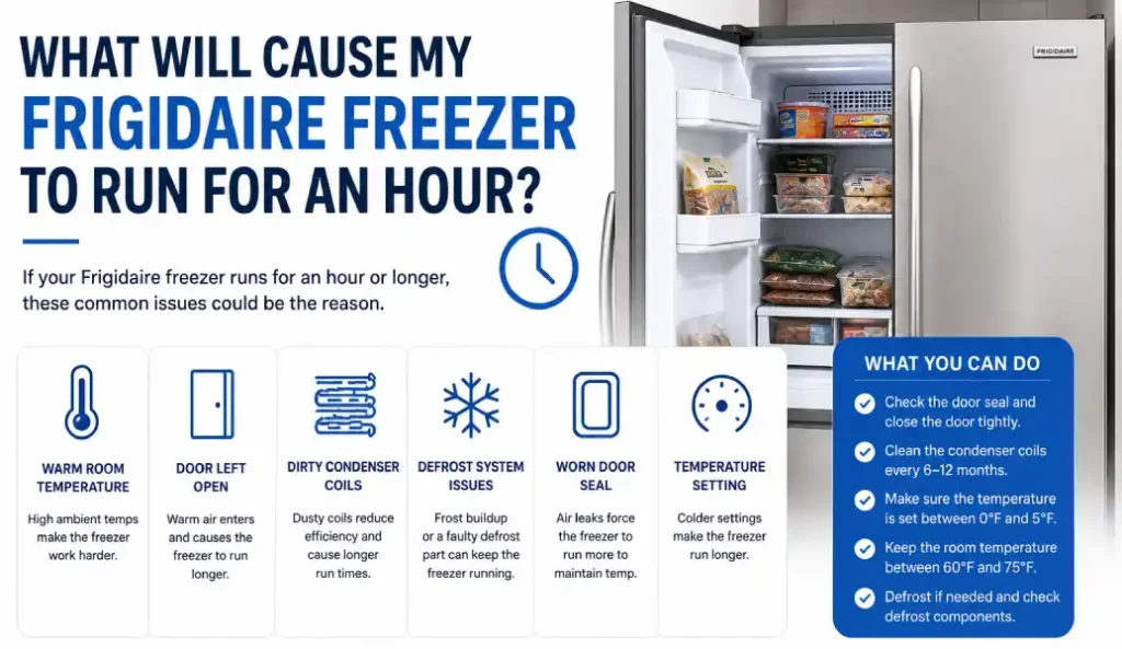 Frigidaire Freezer To Run For An Hour