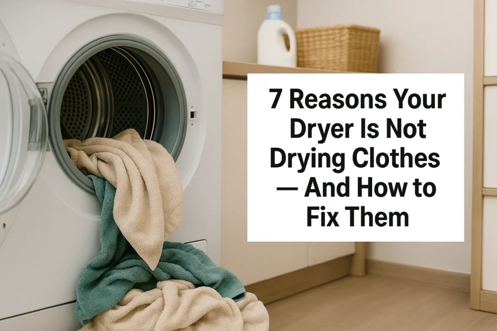 7 Reasons Your Dryer Is Not Drying Clothes