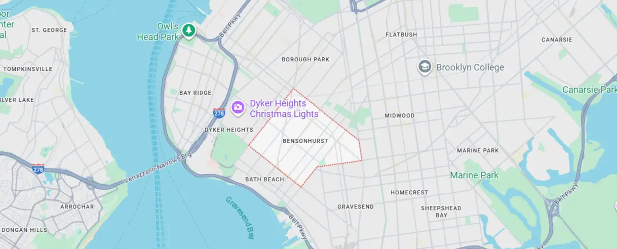 Areas We Serve in Bensonhurst
