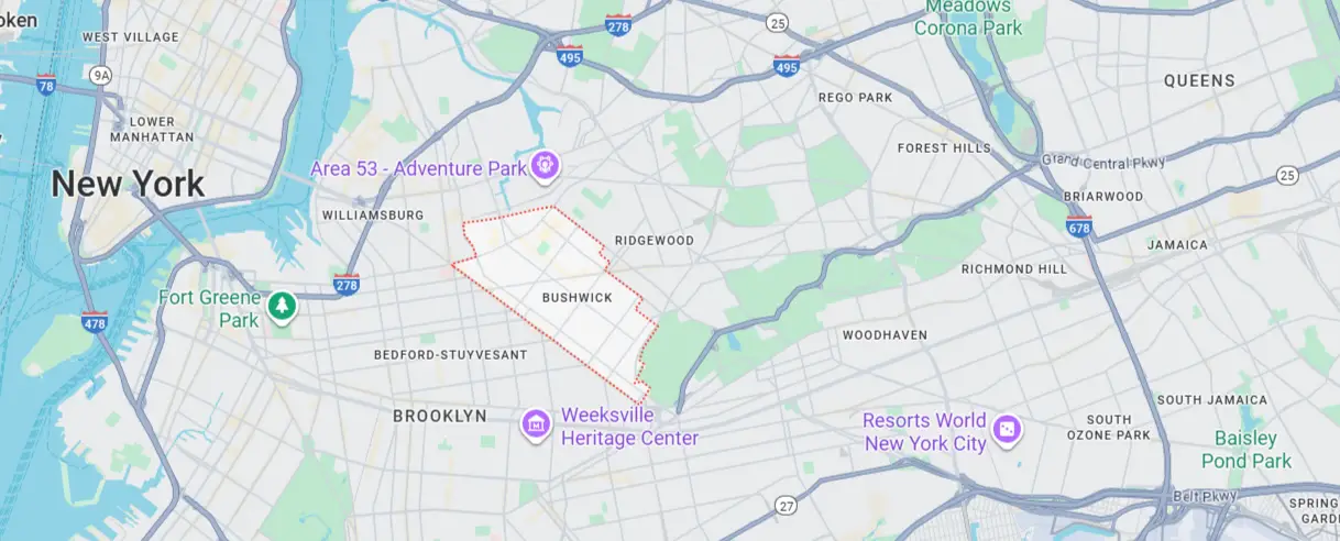 Areas We Serve in Bushwick