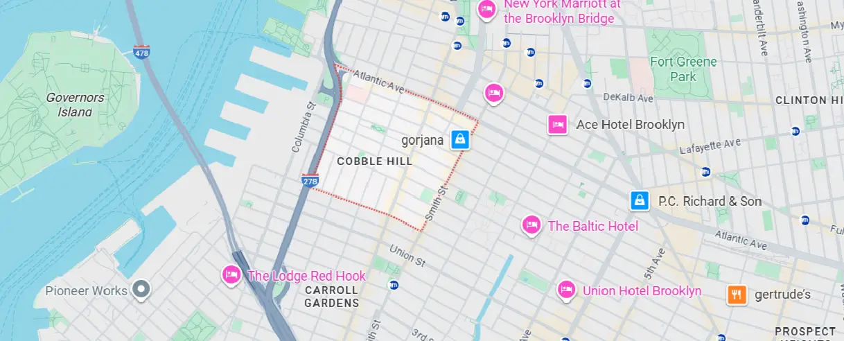 Areas We Serve inCobble Hill