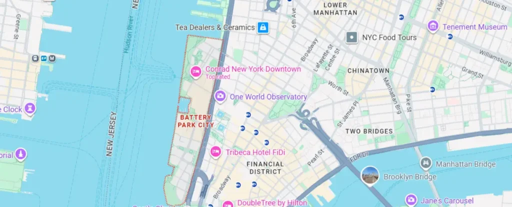 Areas We Serve in Battery Park City