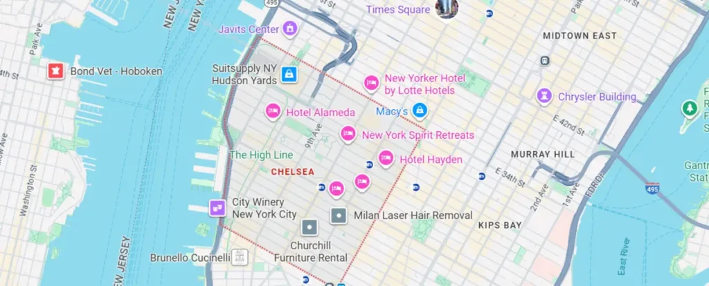 Areas We Serve in Chelsea