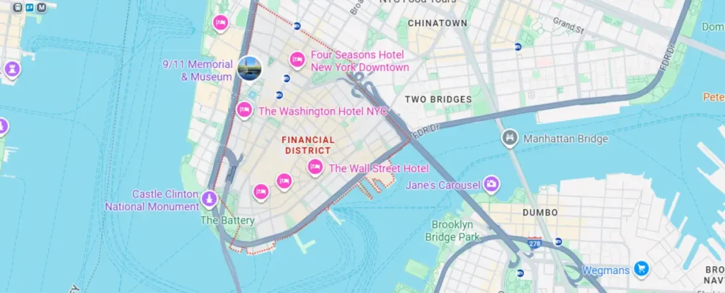 Areas We Serve in Financial District