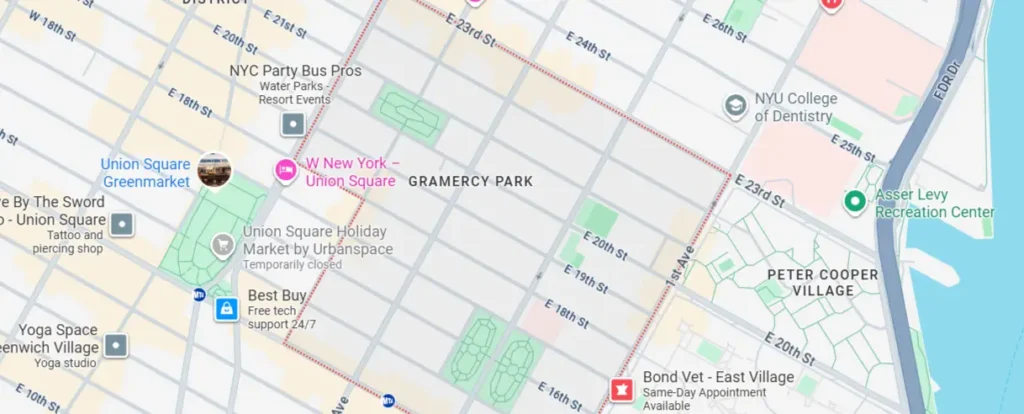 Areas We Serve in Gramercy