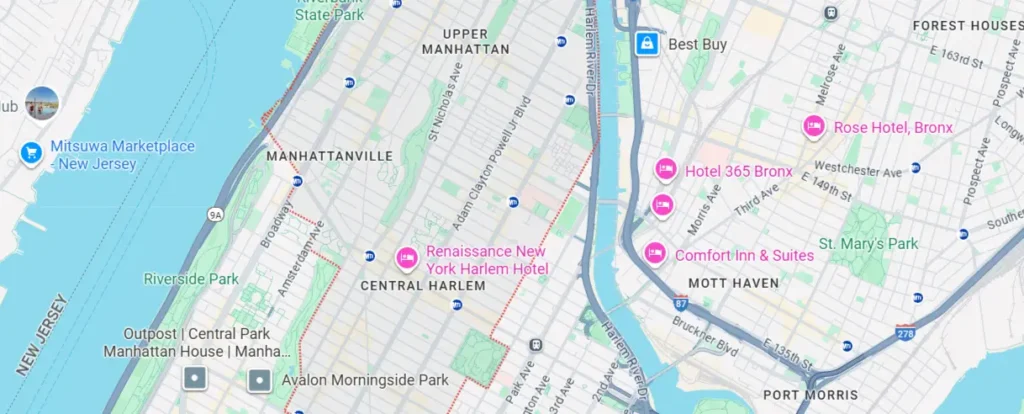 Areas We Serve in Harlem