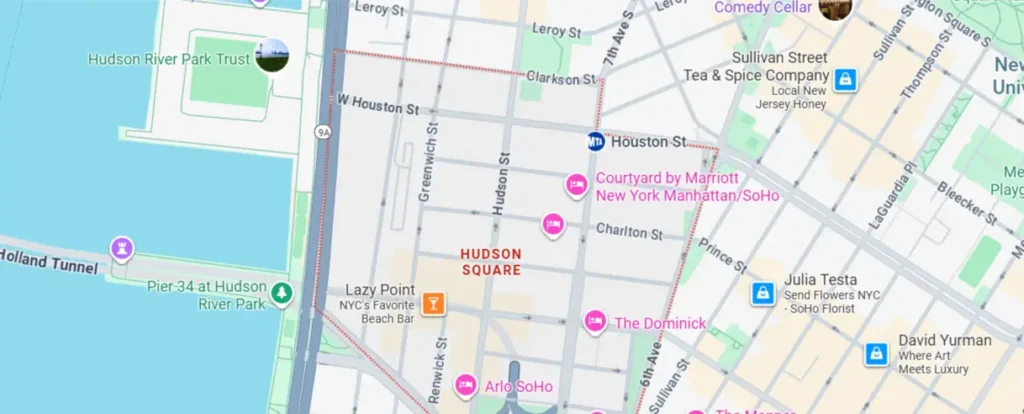 Areas We Serve in Hudson Square