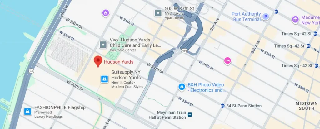 Areas We Serve in Hudson Yards