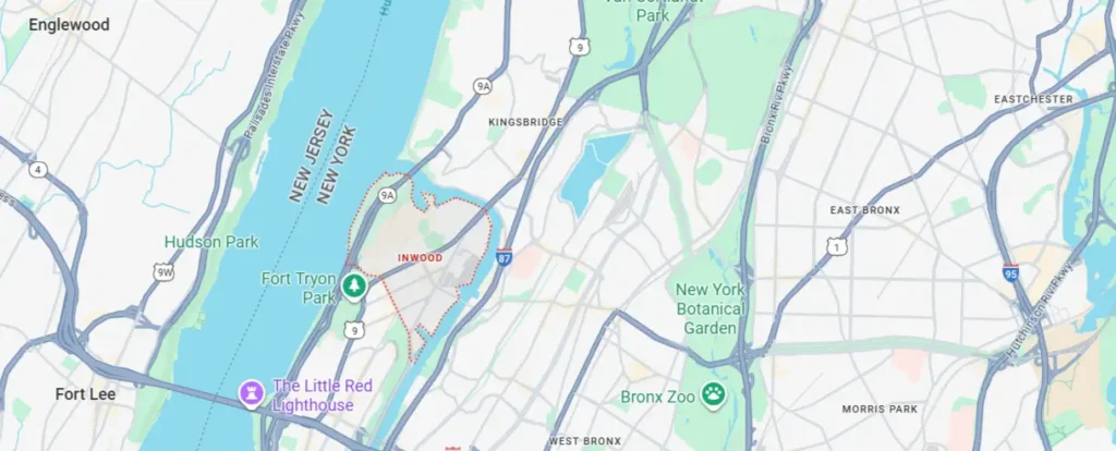 Areas We Serve in Inwood