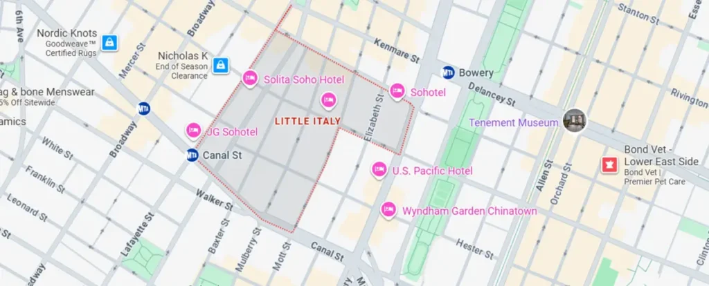 Areas We Serve in Little Italy