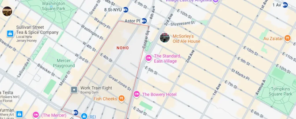 Areas We Serve in Noho