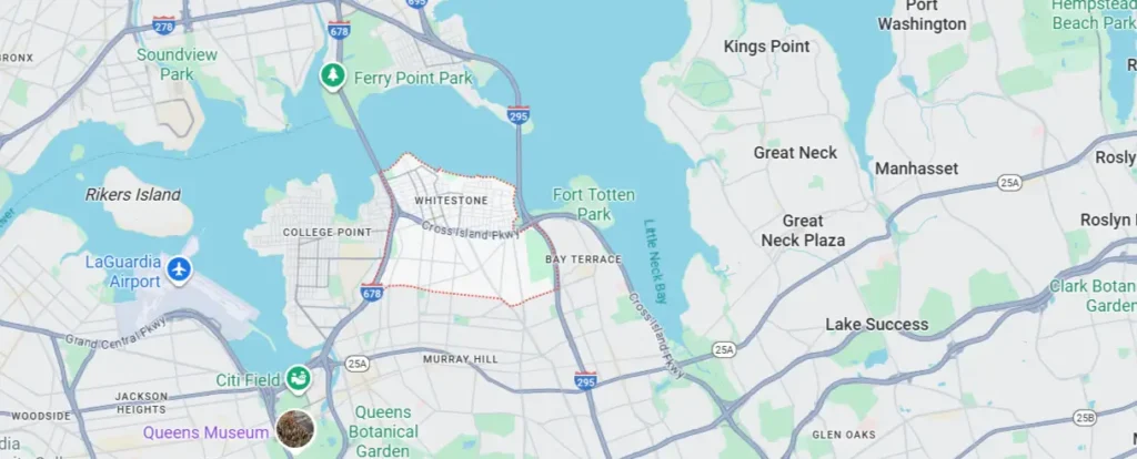Areas We Serve in Whitestone