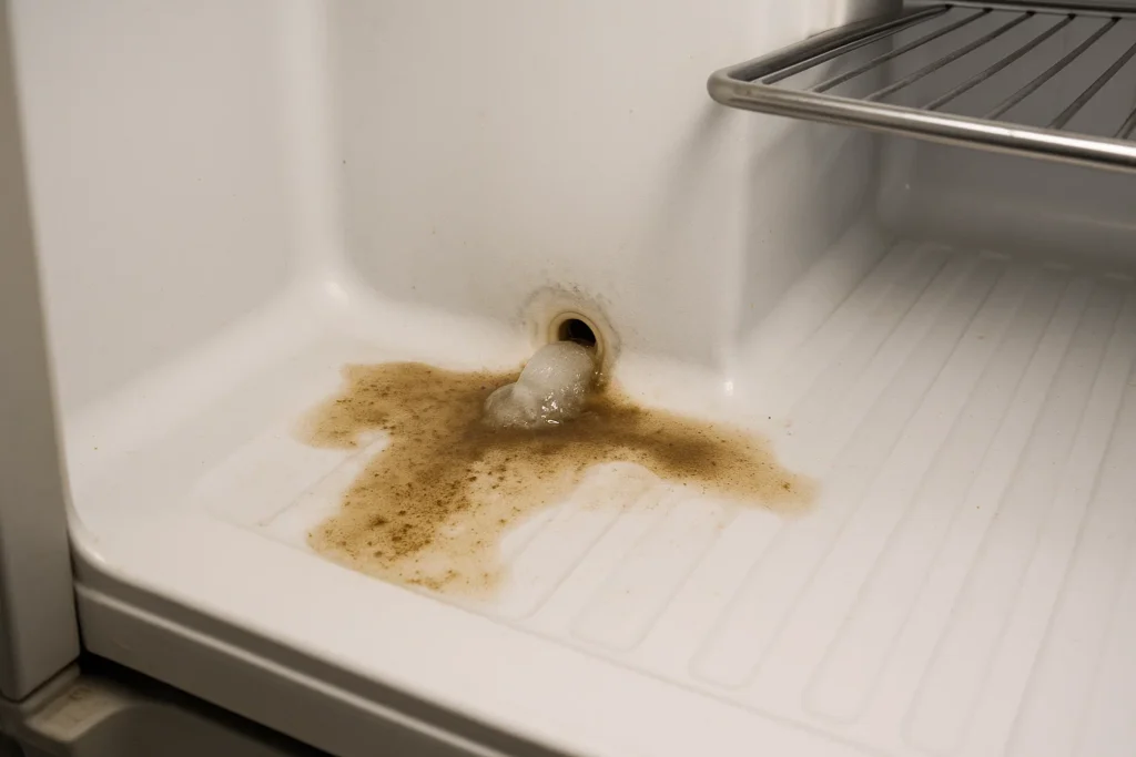Clogged or Frozen Defrost Drain