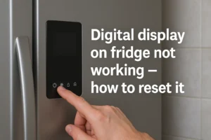 Digital display on fridge not working how to reset it