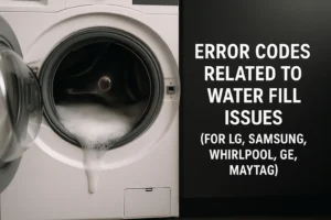 Error Codes Related to Water Fill Issues