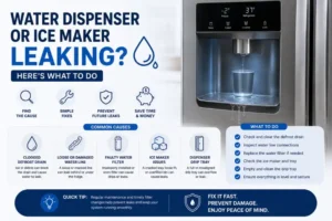 Water Dispenser or Ice Maker Leaking
