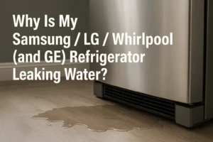 Why Is My Samsung LG Whirlpool and GE Refrigerator Leaking