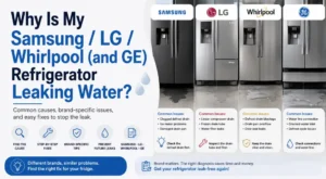 Why Is My Samsung LG Whirlpool (and GE) Refrigerator Leaking Water