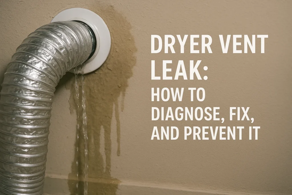 Dryer Vent Leak How to Diagnose Fix and Prevent It