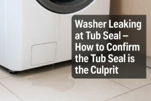 Washer leaking at tub seal