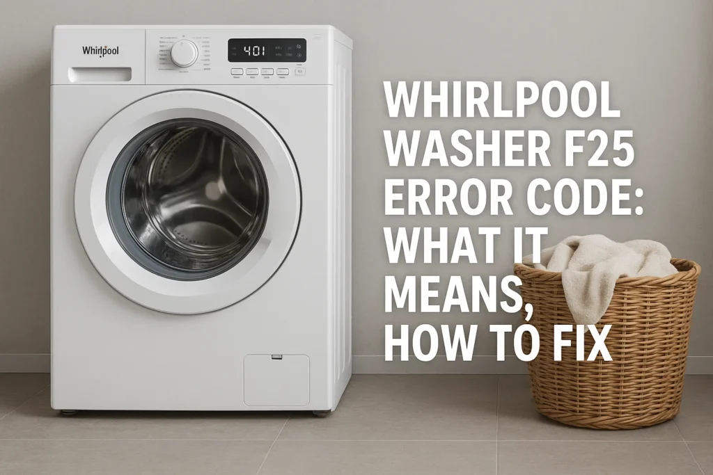 Whirlpool Washer F25 Error Code How to Fix It