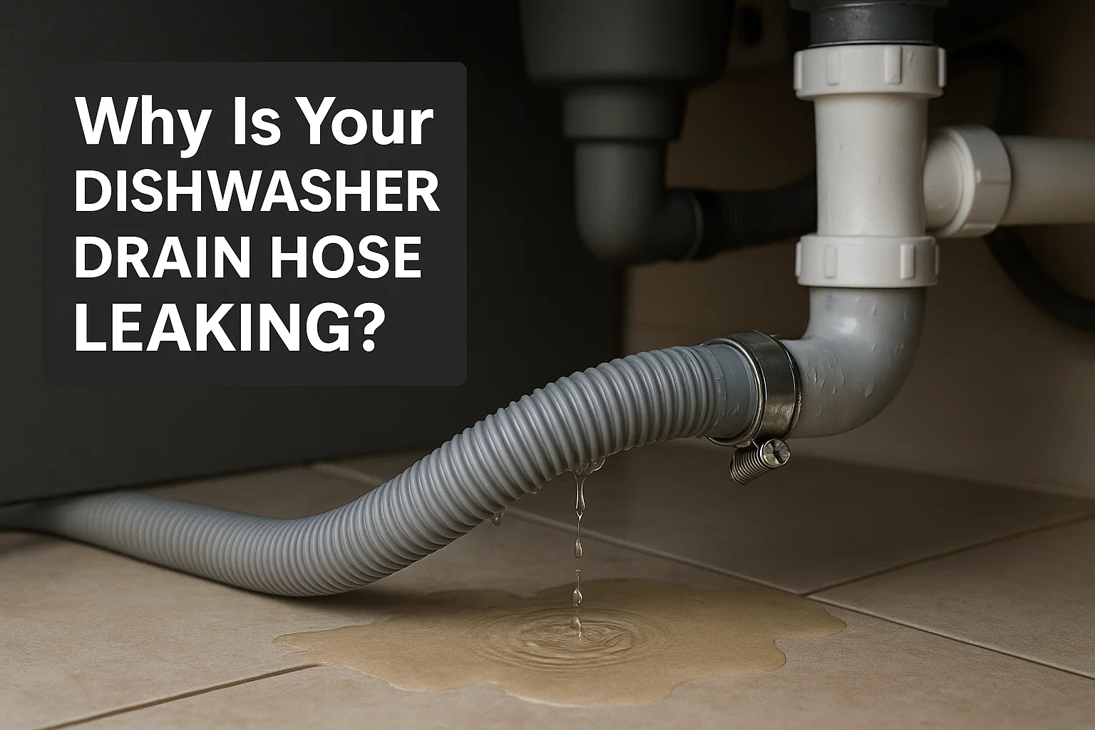 Leaky Dishwasher Drain Repair And Installation