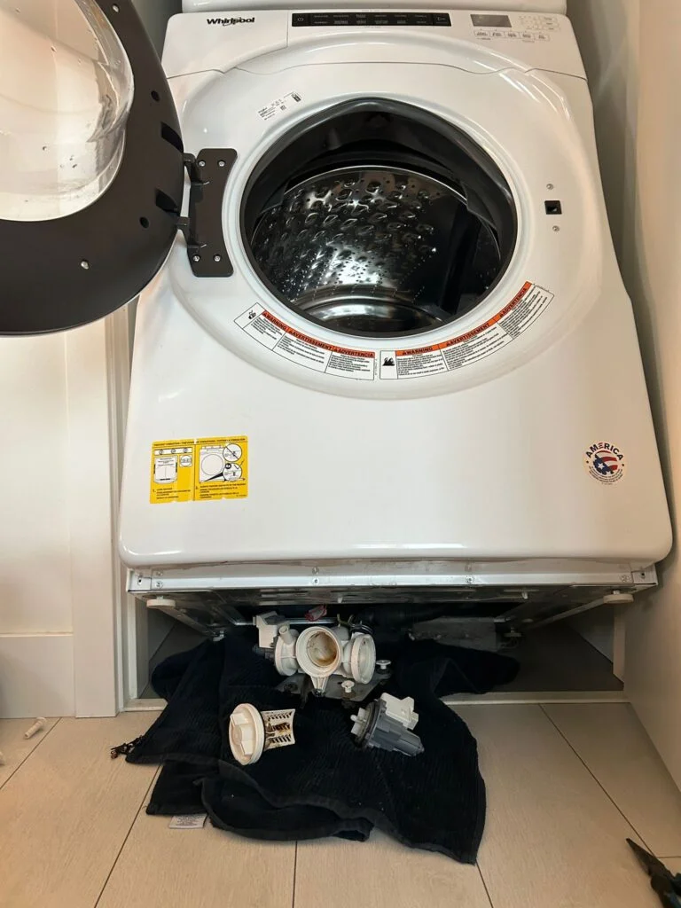 Front Load Washer Drain Pump and Filter Cleaning Service