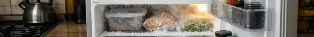 fridge freezing food