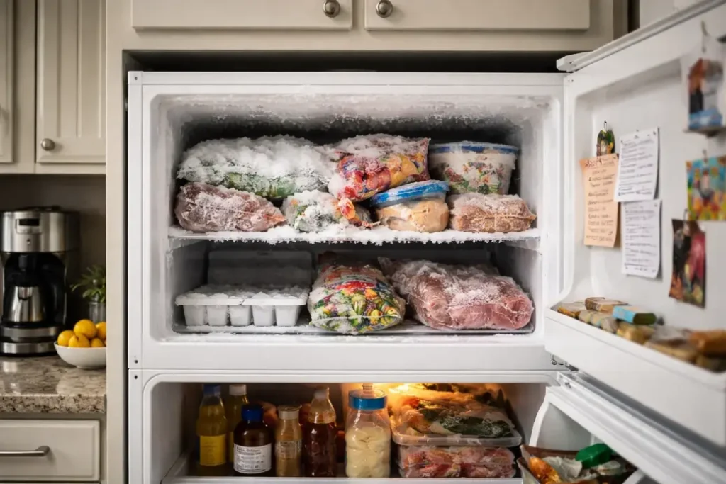 freezer only freezes top shelf,
