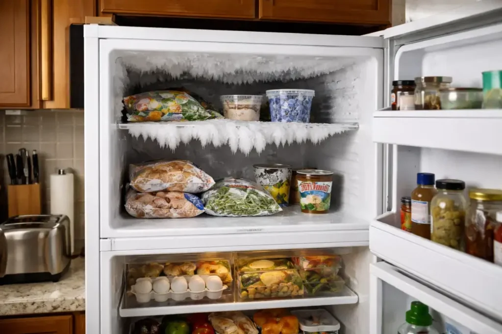 freezer only freezes top shelf,