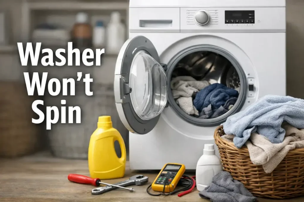 washer wont spin