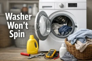 washer wont spin