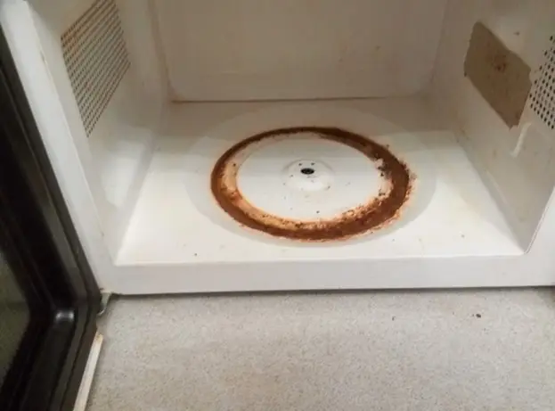 Rust Inside a Microwave