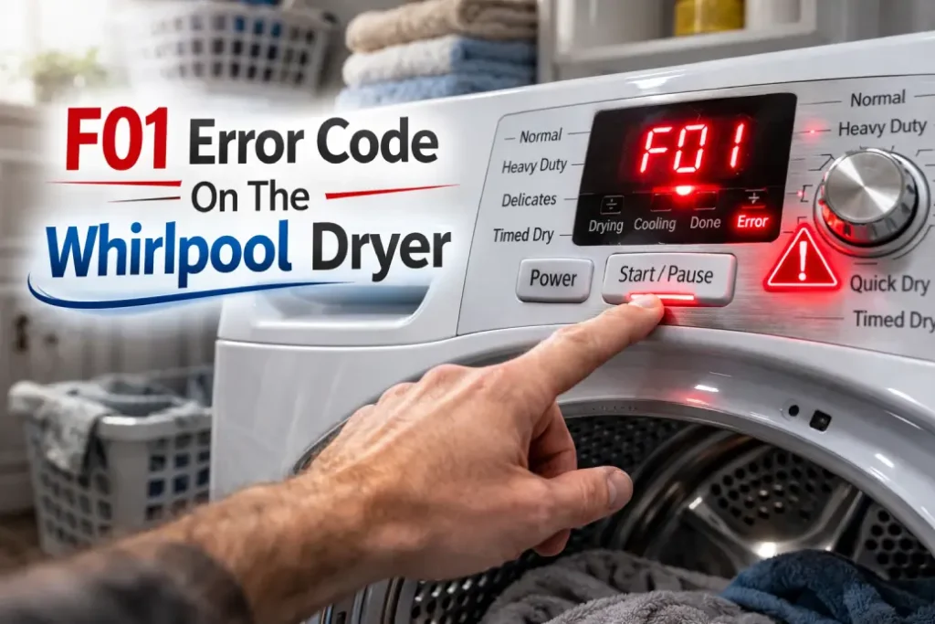 F01 Error Code on Whirlpool Dryer