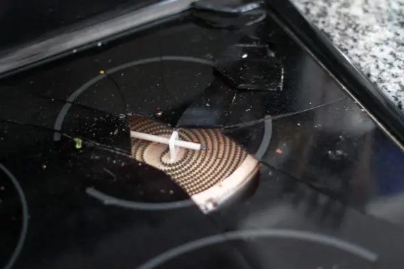 Glass Stove Top Cracked from Hea