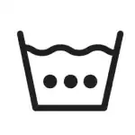 Machine wash warm hot symbol