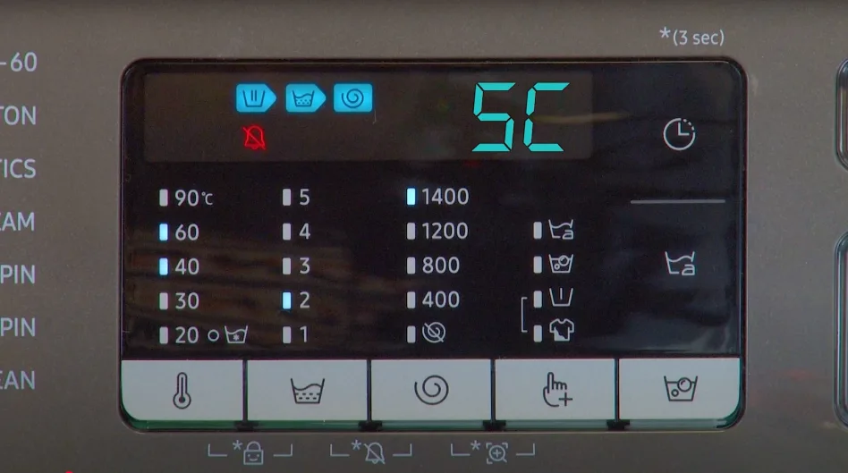 SC Code on Samsung Washer