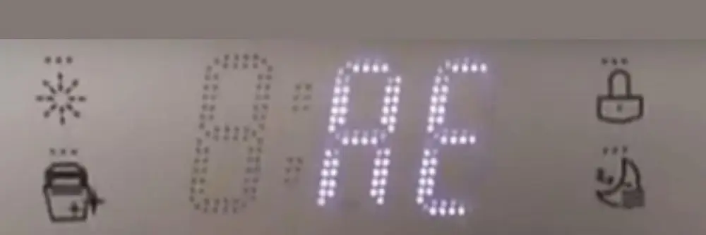 LG Dishwasher AE Error Code