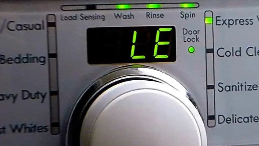 LE Error in LG Washing Machine