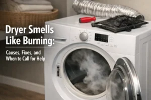 dryer smells like burning