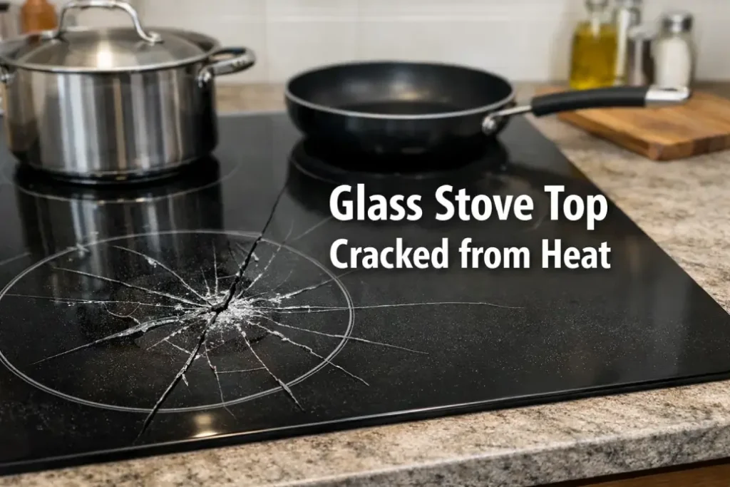 Glass Stove Top Cracked from Hea