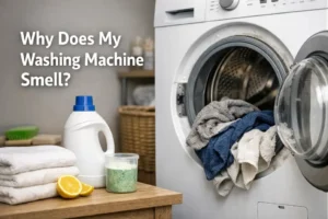 why does my washing machine smell