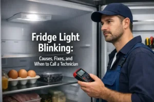 fridge light blinking